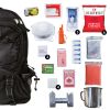 64 Piece Survival Backpack (Black)