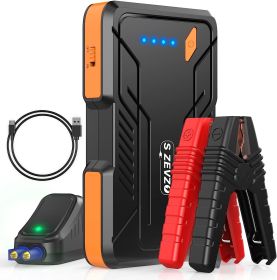 S ZEVZO Jump Starter 1000A Peak Portable 12V Auto Jump Starter for Car (Up to 7.0L Gas/5.5L Diesel Engine)