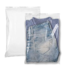 Pack of 500 Zipper Bags; Clear 12 x 15. Heavy Duty Seal Top Polyethylene Bags for Packing and Storing 12x15. Thickness 6 mil. Plastic Bags for Industr