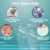 Pack of 500 Zipper Bags; Clear 12 x 15. Heavy Duty Seal Top Polyethylene Bags for Packing and Storing 12x15. Thickness 6 mil. Plastic Bags for Industr