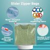 Pack of 100 Slider Zipper Bags 18 x 20. Clear Poly Bags 18x20. Thickness 3 mil. Polyethylene Bags for Packing and Storing. Plastic Bags for Industrial