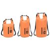 vidaXL Dry Bag with Zipper Orange 7.9 gal PVC