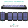 20,000 mAh Solar Charging Adapter; Folding Mobile Phone Mobile Power Portable solar mobile phone charger solar panel Folding solar panel charger