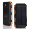 10000mah Portable Solar Mobile Power Charger Waterproof Solar Mobile Power Panel Charging Bank With Built-in Compass And Hook