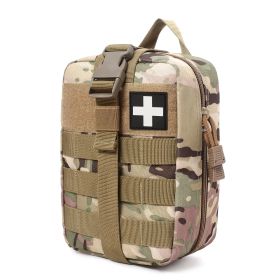 Outdoor Tactical Medical Kit; First Aid Kit Accessories; Mountaineer Survival Kit Emergency Sports Waist Bag (Color: Camouflage)