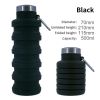 500ml outdoor retractable water bottle portable collapsible