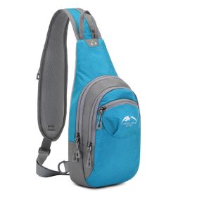 Multifunctional Single Shoulder Backpack (Color: Sky Blue)
