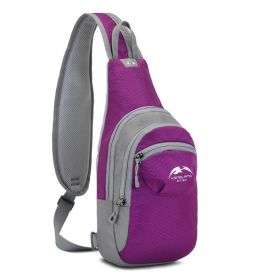 Multifunctional Single Shoulder Backpack (Color: PURPLE)