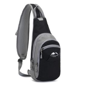 Multifunctional Single Shoulder Backpack (Color: Black)