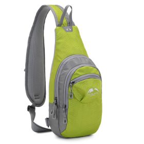 Multifunctional Single Shoulder Backpack (Color: Solid Green)