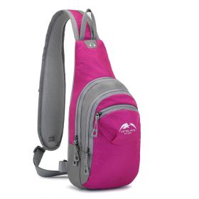 Multifunctional Single Shoulder Backpack (Color: Rose Red)