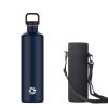 2L Stainless Steel Water Bottle | 2 Litre Single Wall Water Uninsulated Canteen | Eco Friendly Reusable Bottle | Plastic Free and Leakproof Metal Wate