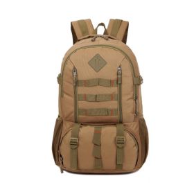 Camouflage Travel Backpack Outdoor Camping Bag (Color: Khaki, Type: Mountaineering Bag)