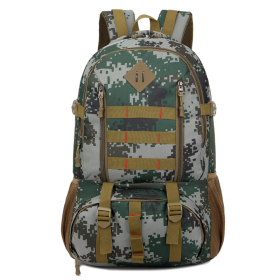 Camouflage Travel Backpack Outdoor Camping Bag (Color: Army green camouflage, Type: Mountaineering Bag)