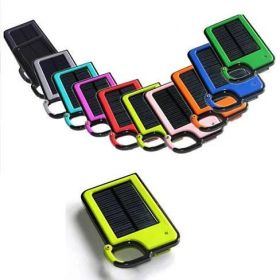 Clip-on Tag Along Solar Charger For Your Smartphone (Color: orange)