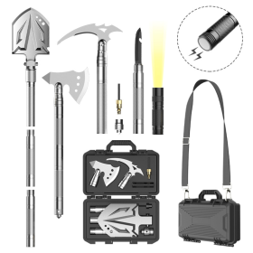 Outdoor Emergency Camping Shovel (Color: Silver, Type: Survival Kit)