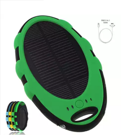 Solar Green PowerLeaf Charge Extender for your Smart Phones and Gadgets (Color: Black)