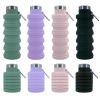 500ml outdoor retractable water bottle portable collapsible