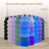 500ml outdoor retractable water bottle portable collapsible