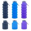 500ml outdoor retractable water bottle portable collapsible