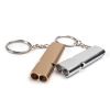 Portable Aluminum Safety Whistle For Outdoor Camping Backpacking Hiking; Emergency Survival Tool