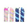 500ML Large Capacity Silicone Sports Water Bottle Outdoor Folding Water Cup For Climbing