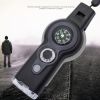 1pc 7 In 1 Safety Whistle; Magnifier; Flashlight & Compass For Emergency Survival Hiking